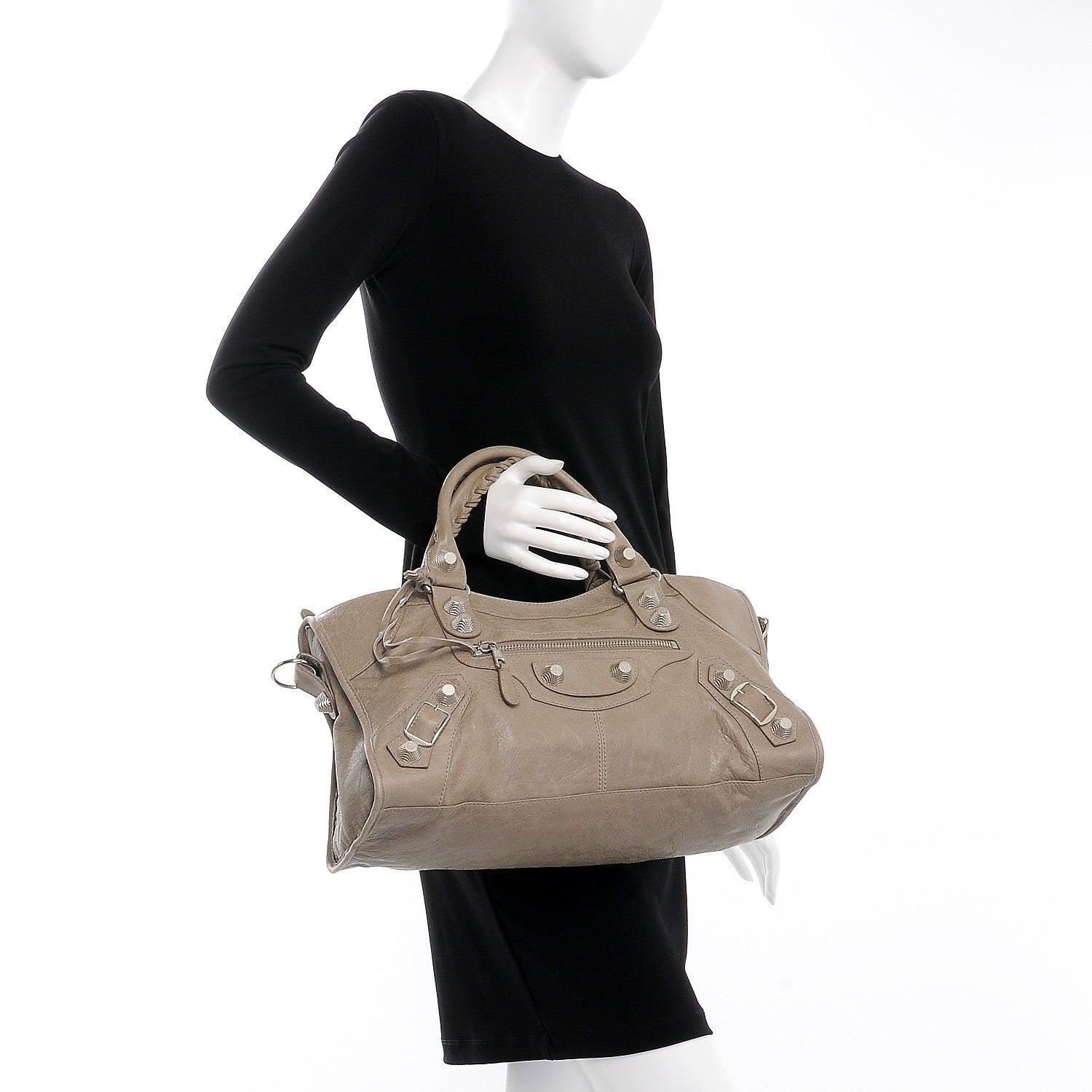 Balenciaga Agneau Giant 21 Silver Hardware Part Time Papyrus 3 of 8