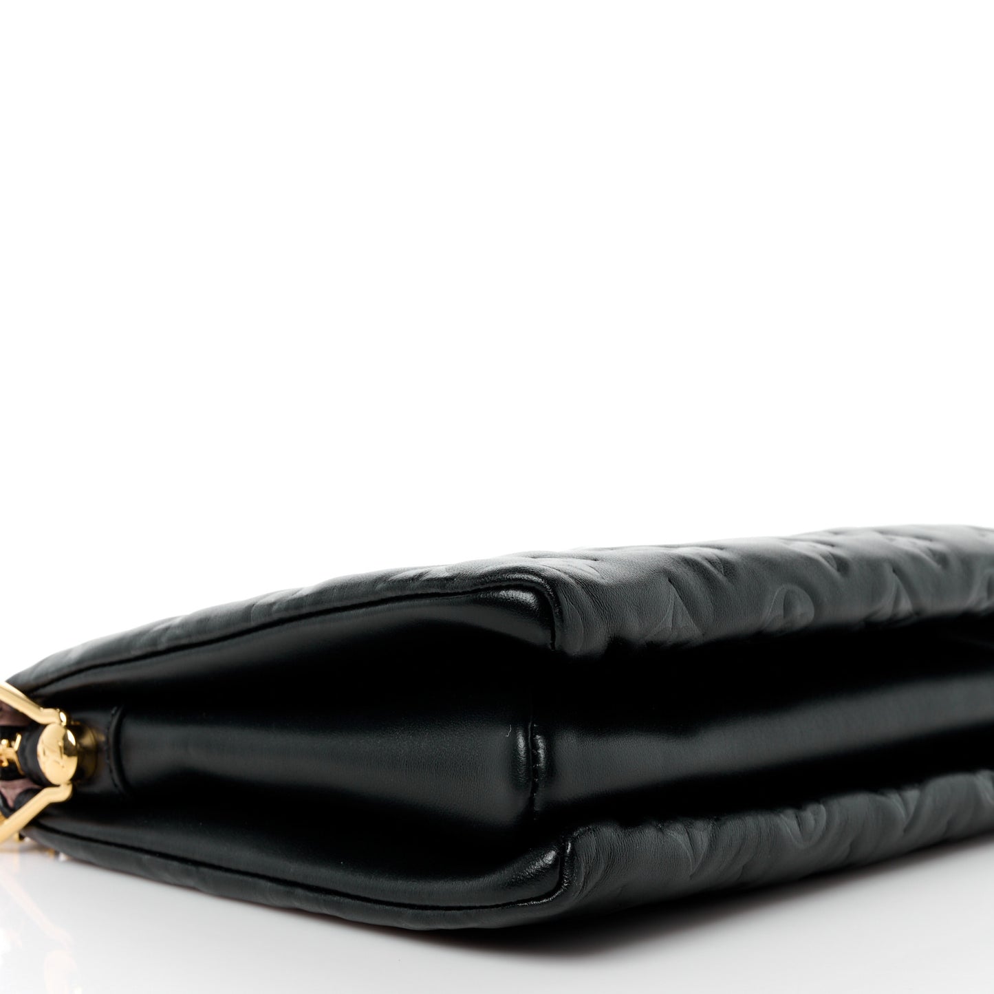 Lambskin Embossed Monogram Coussin PM Black