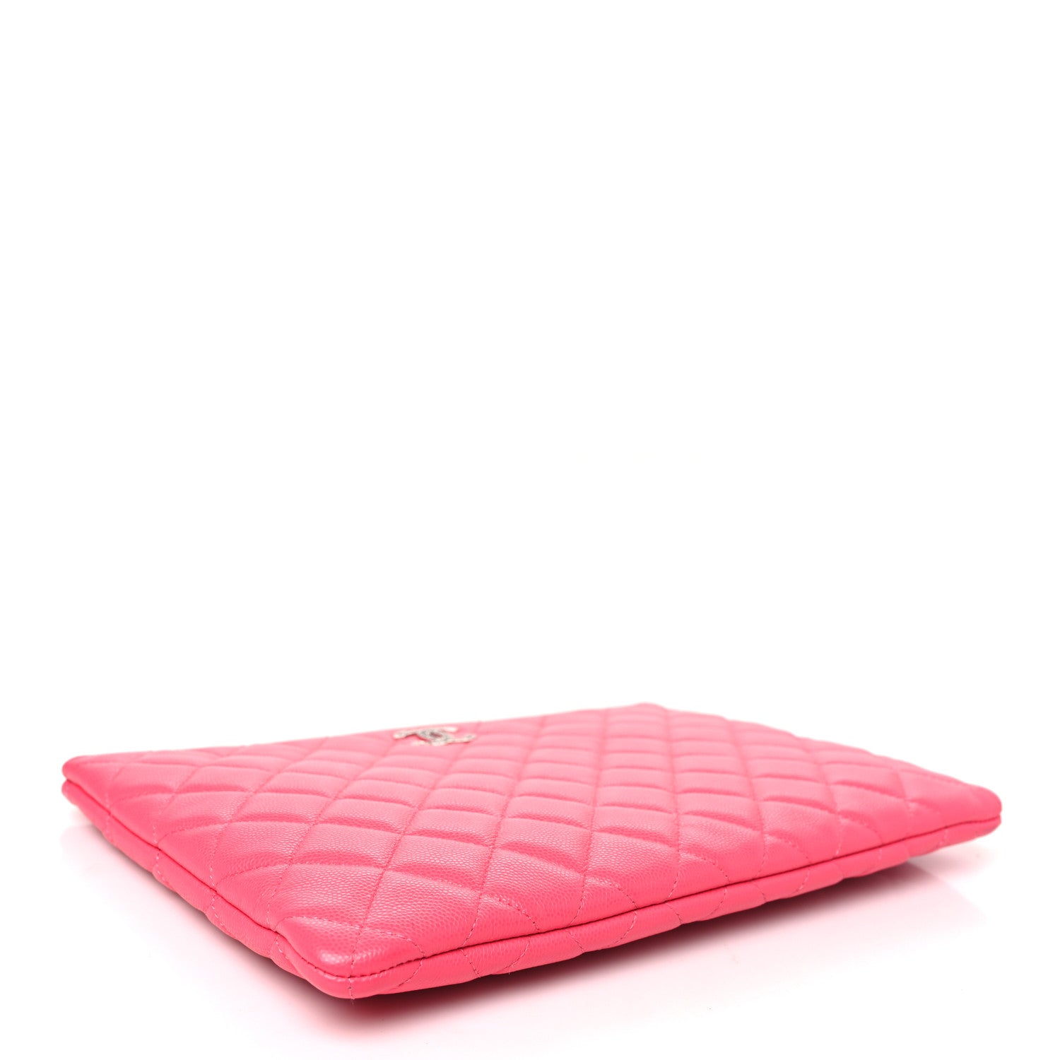 Chanel Caviar Quilted Medium Cosmetic Case Pink 4 of 9