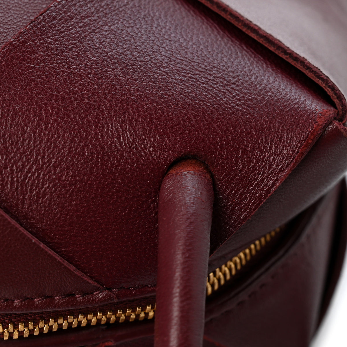 Lambskin Maxi Intrecciato Small Cassette Camera Bag Barolo