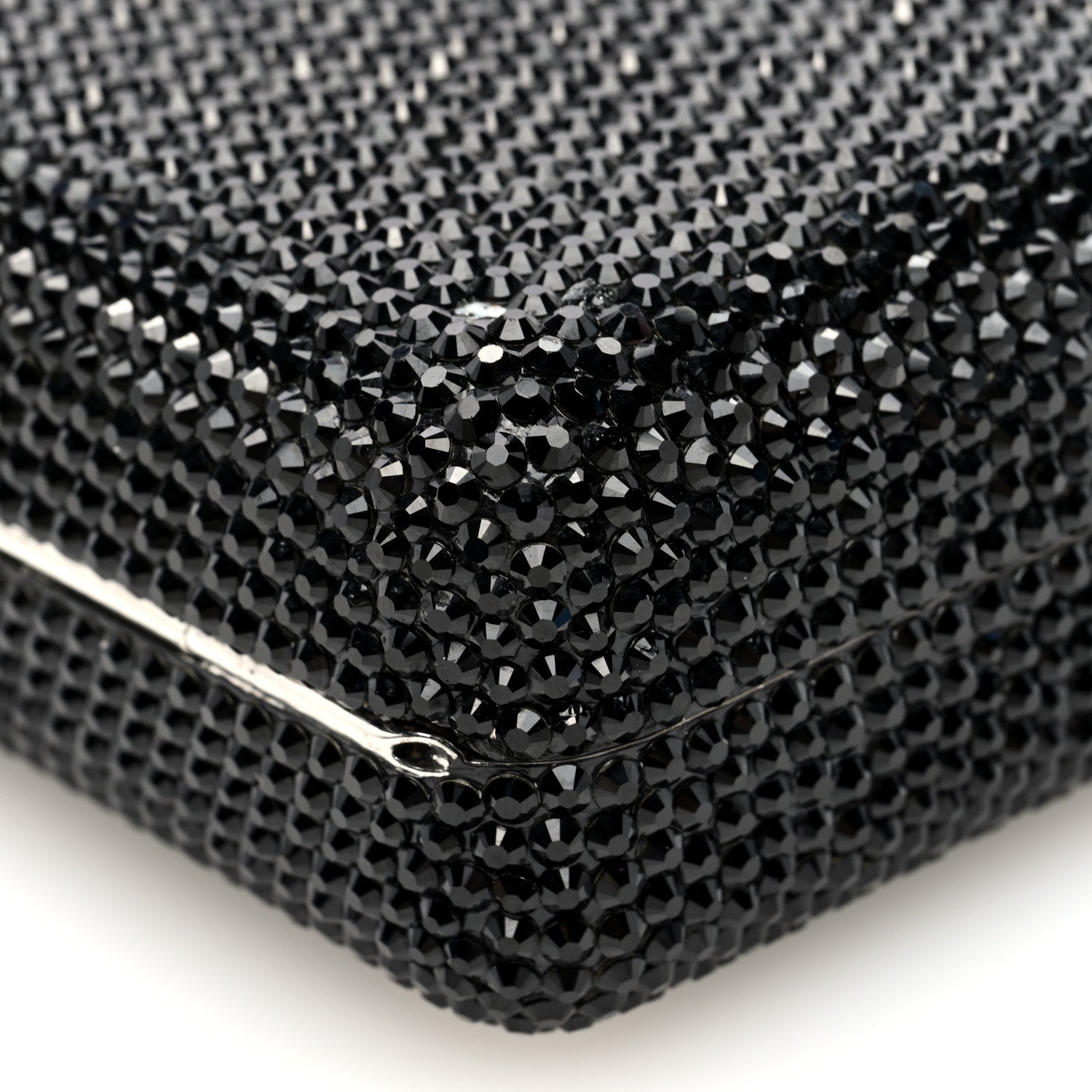 Judith Leiber Swarovski Crystal Minaudiere Clutch Black 8 of 8