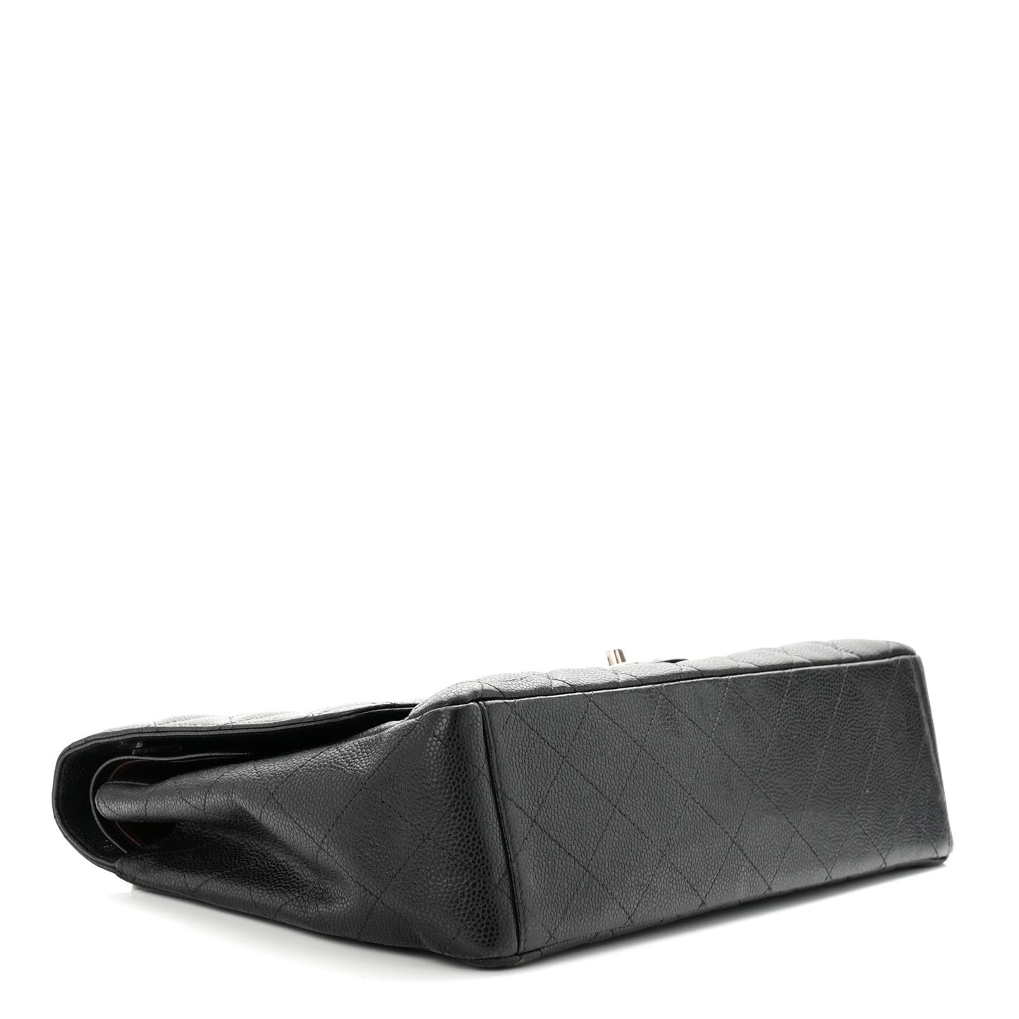 Caviar Quilted Maxi Double Flap Black