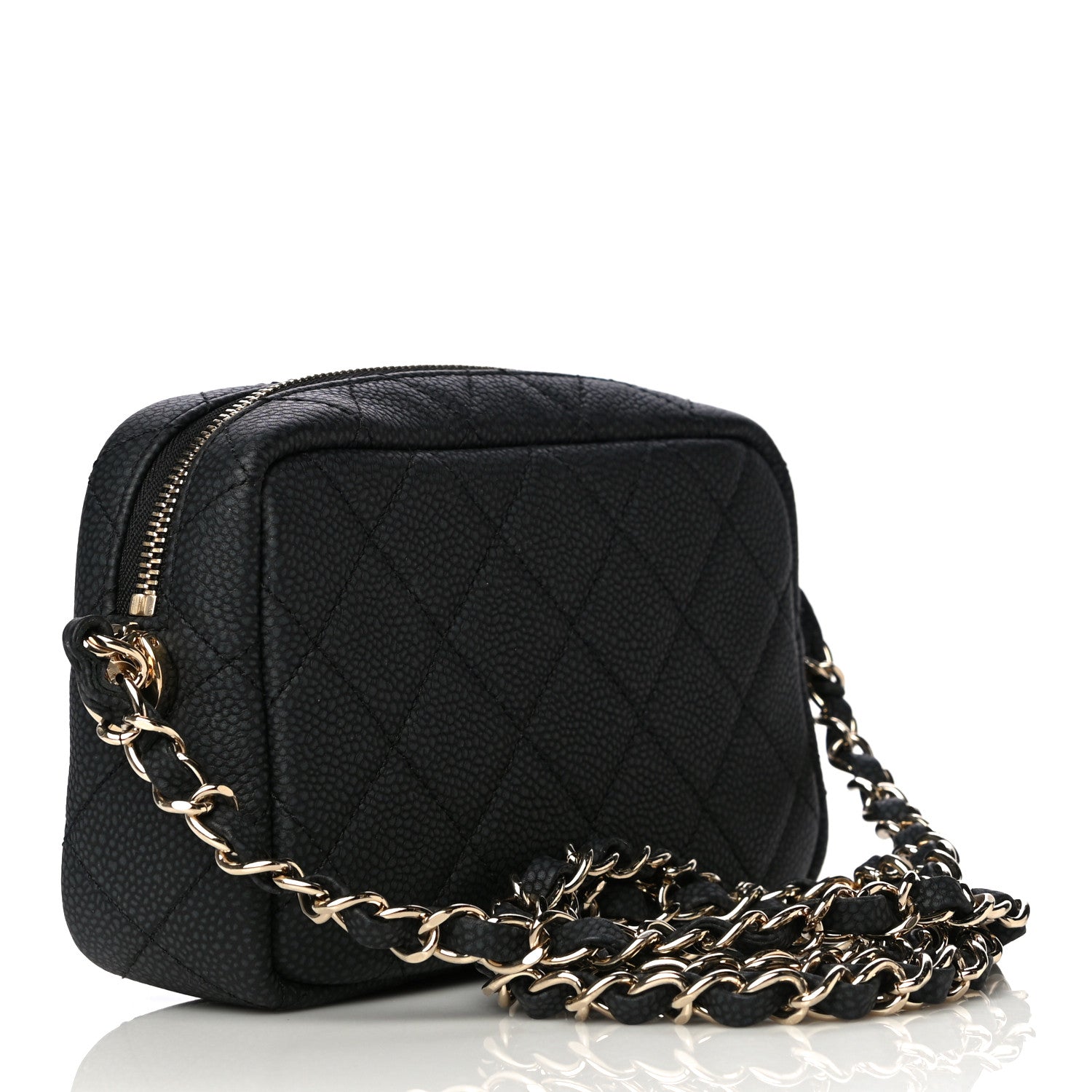 Chanel Iridescent Caviar Quilted Mini Coco Tassel Camera Case Black 3 of 10