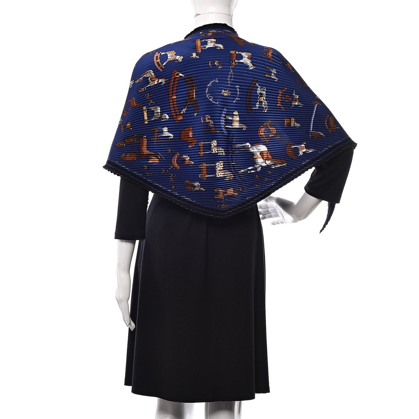 Silk Plisse Raconte Moi Le Cheval Scarf 90