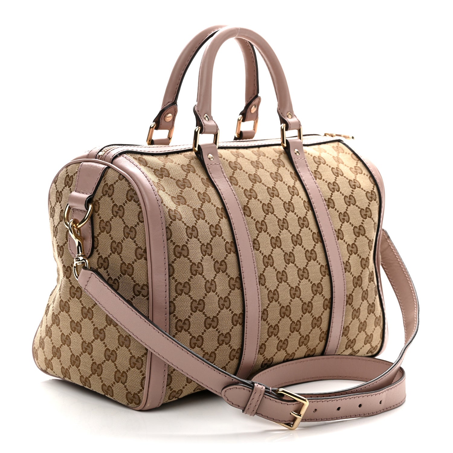 Gucci Monogram Medium Joy Boston Light Pink 3 of 11