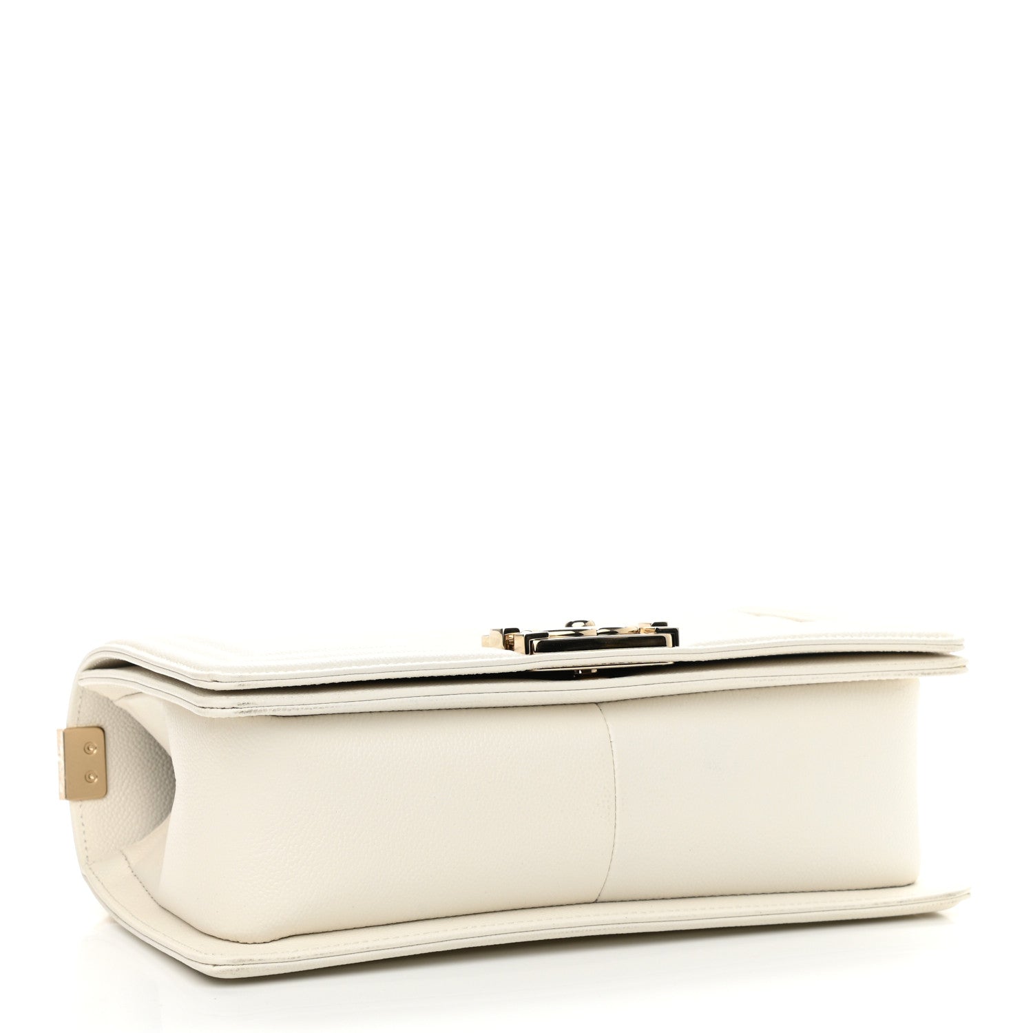Chanel Caviar Quilted Medium Boy Flap White 3 of 9