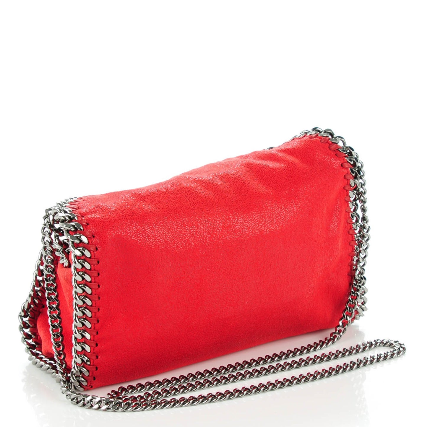 Shaggy Deer Mini Falabella Shoulder Bag Cherry