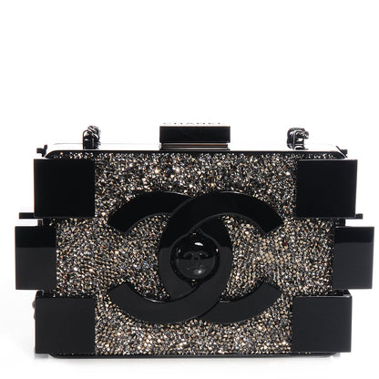 Chanel Crystals Lego Clutch Black 1 of 7
