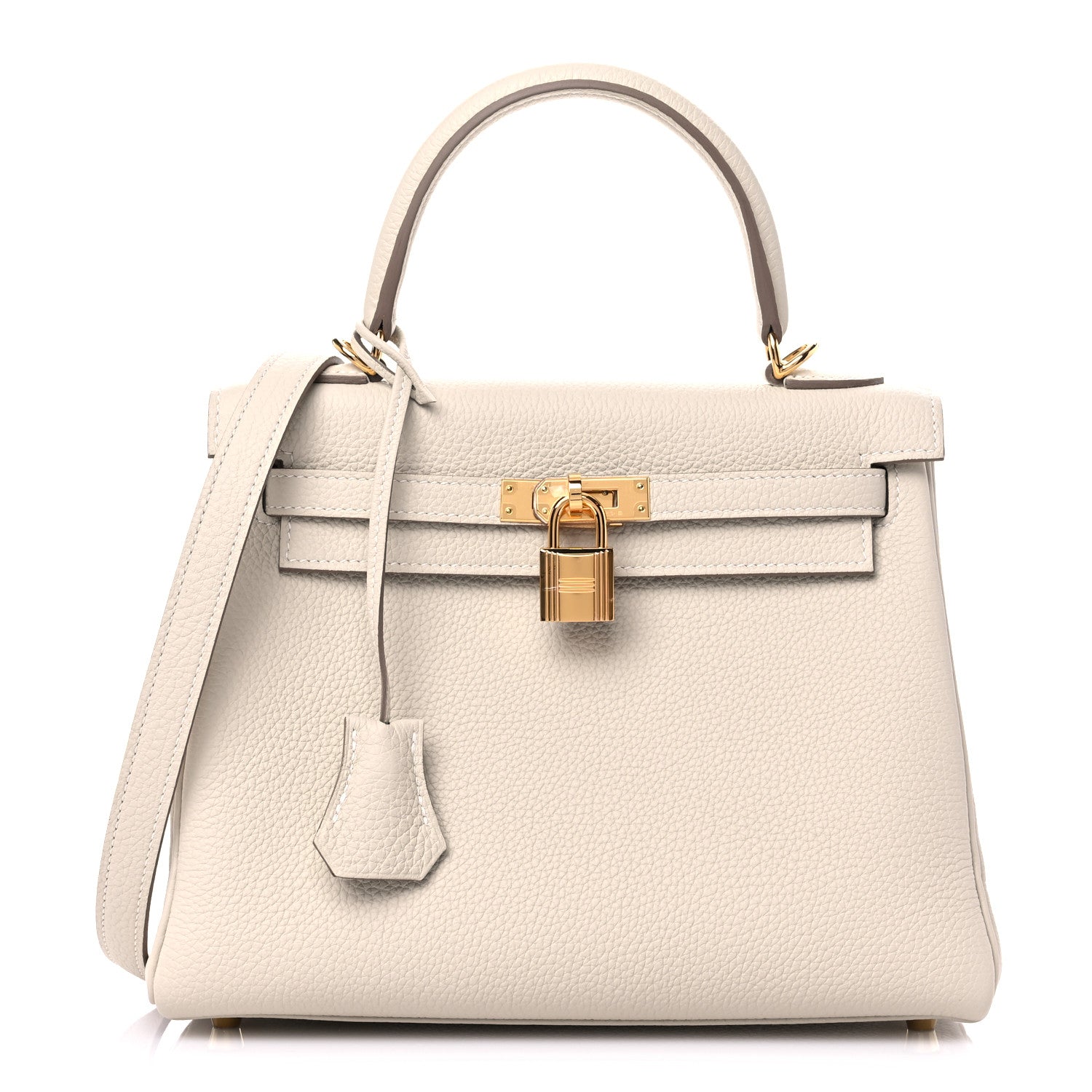 Hermes Togo Kelly Retourne 25 Craie 1 of 10