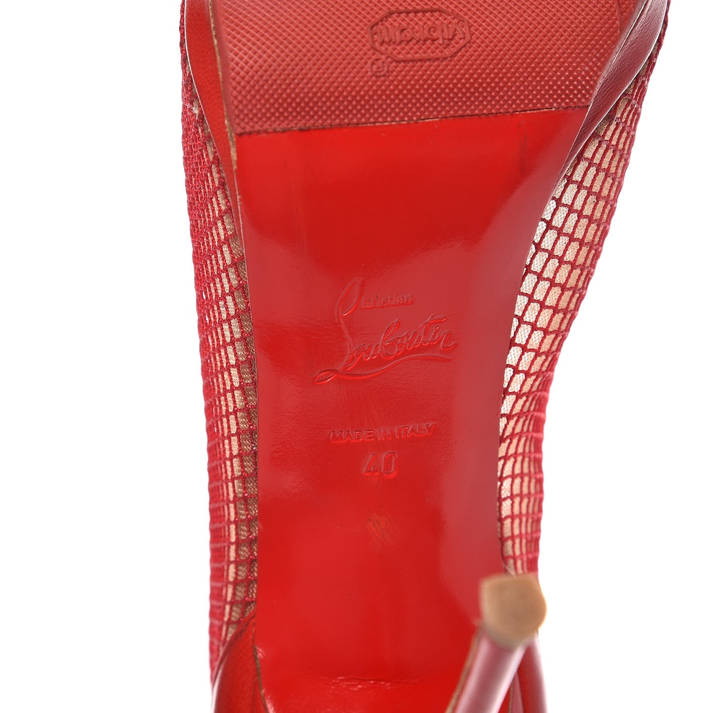 Fishnet Alta Dentelle 120 Boots 40 Red