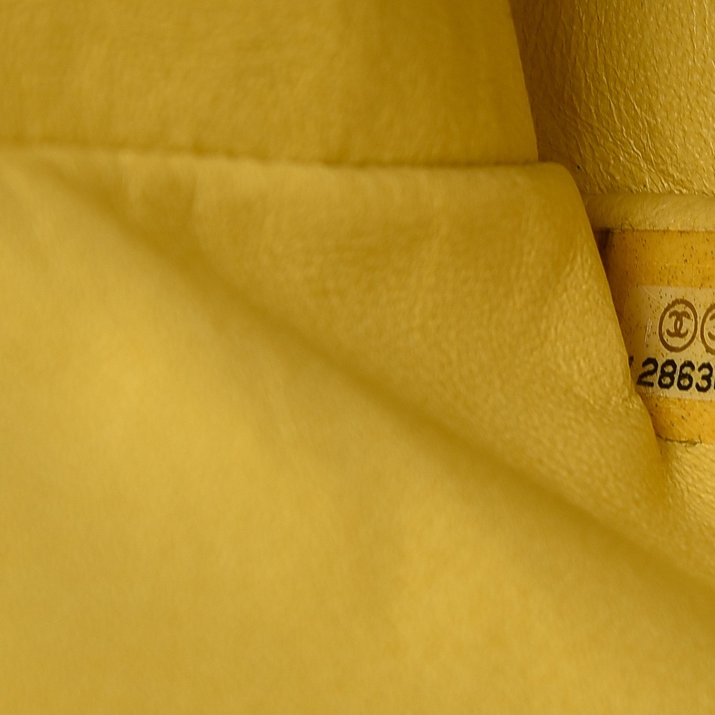 Lambskin Quilted Jumbo Single Flap Yellow