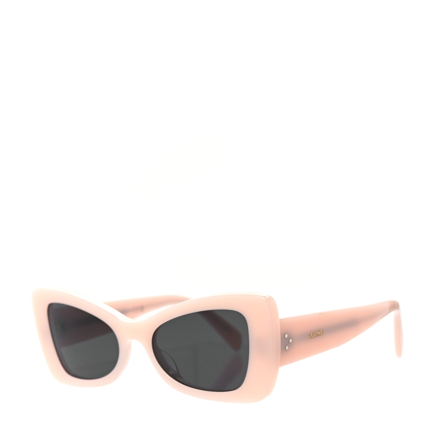 Acetate Butterfly Sunglasses CL402361 Shiny Pink Smoke