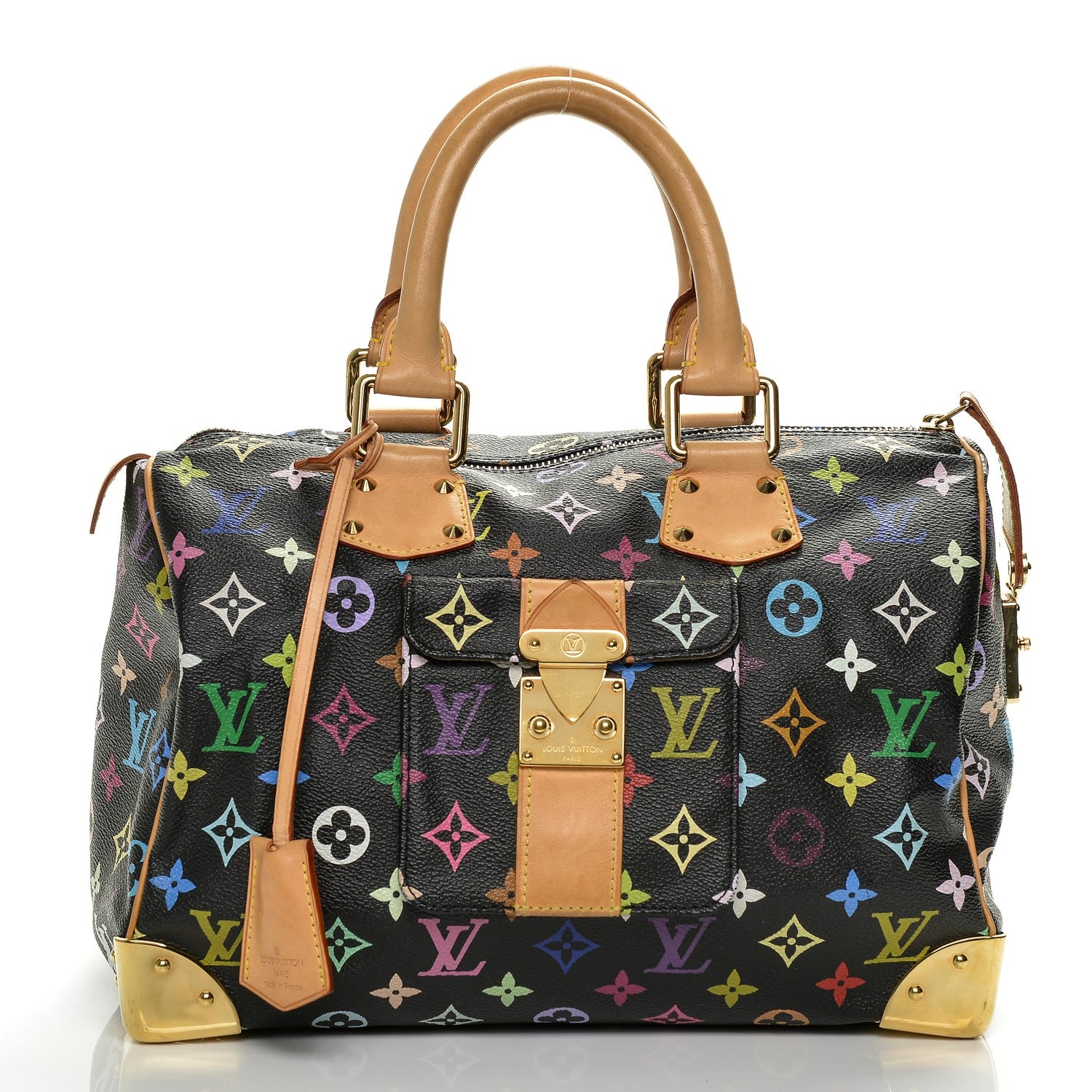 Louis Vuitton Monogram Multicolor Speedy 30 Black 1 of 7