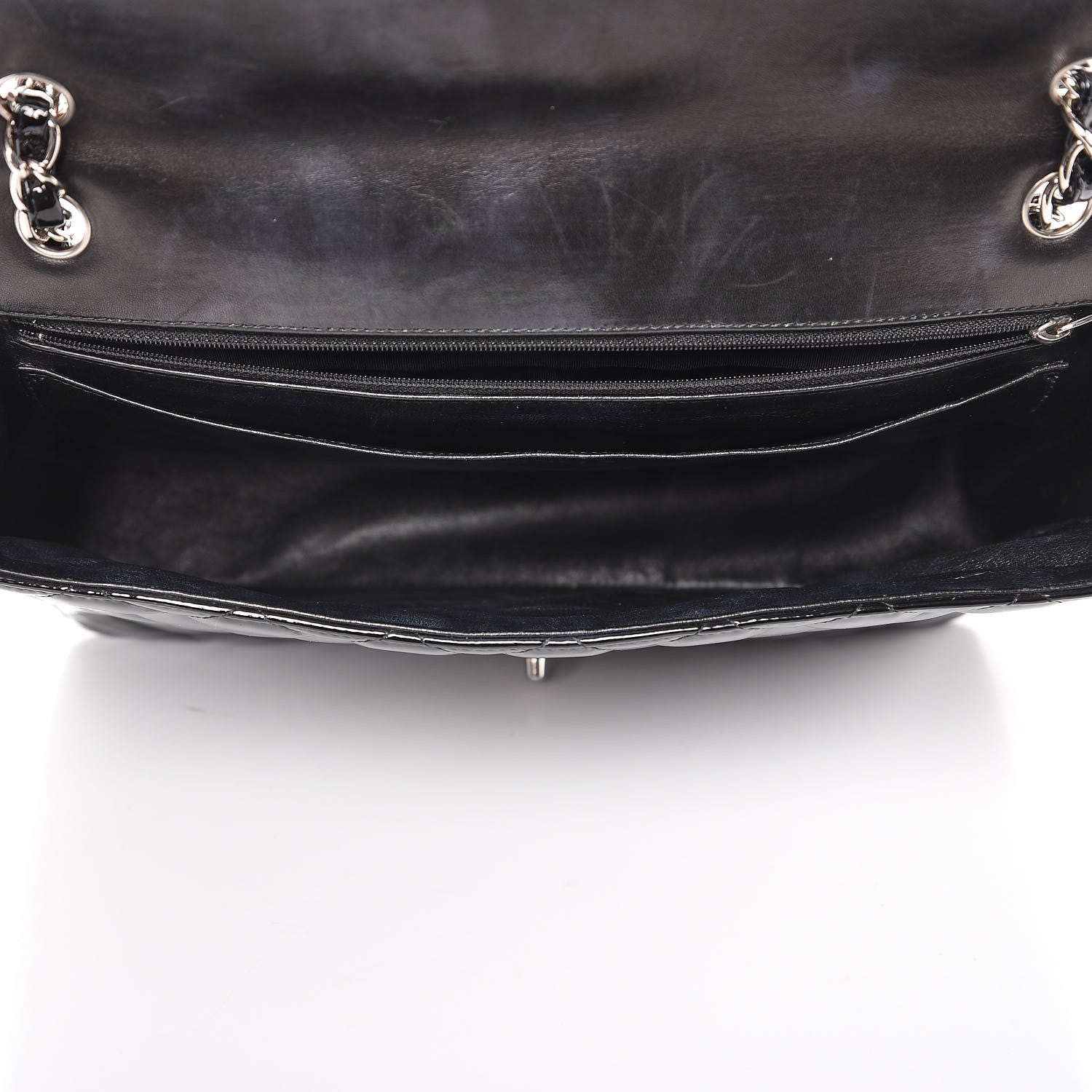 Chanel Patent Quilted Maxi Single Flap Black 5 of 10