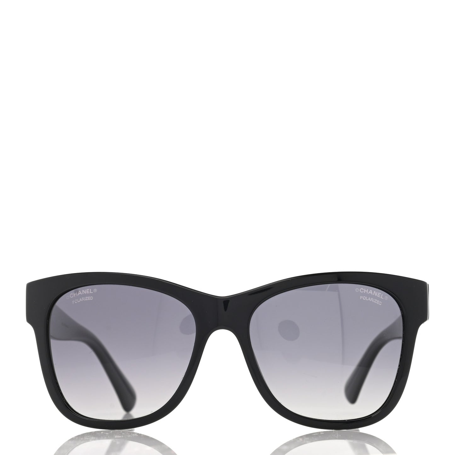 Acetate Polarized Square CC Sunglasses 5380 Black