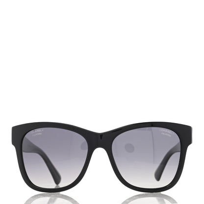 Chanel Acetate Polarized Square CC Sunglasses 5380 Black 2 of 9