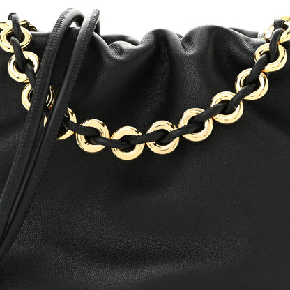 Loewe Mellow Nappa Donut Chain Mini Flamenco Knot Clutch Black 8 of 10