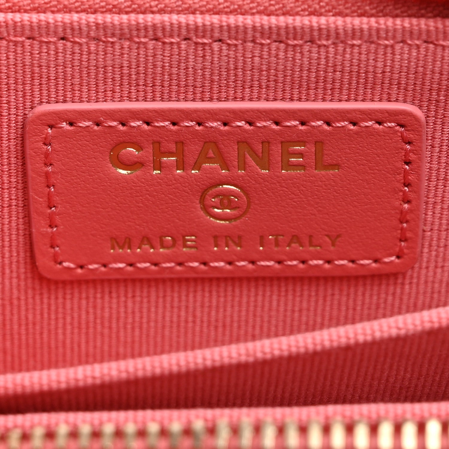Chanel Caviar Quilted Zip Coin Purse Dark Pink 6 of 7