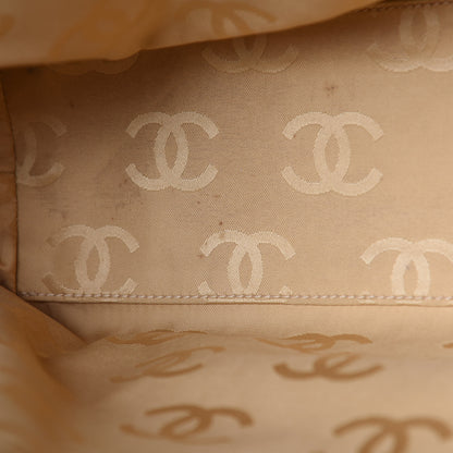 Chanel Calfskin Contrast Stitch Surpique Tote Beige 18 of 22