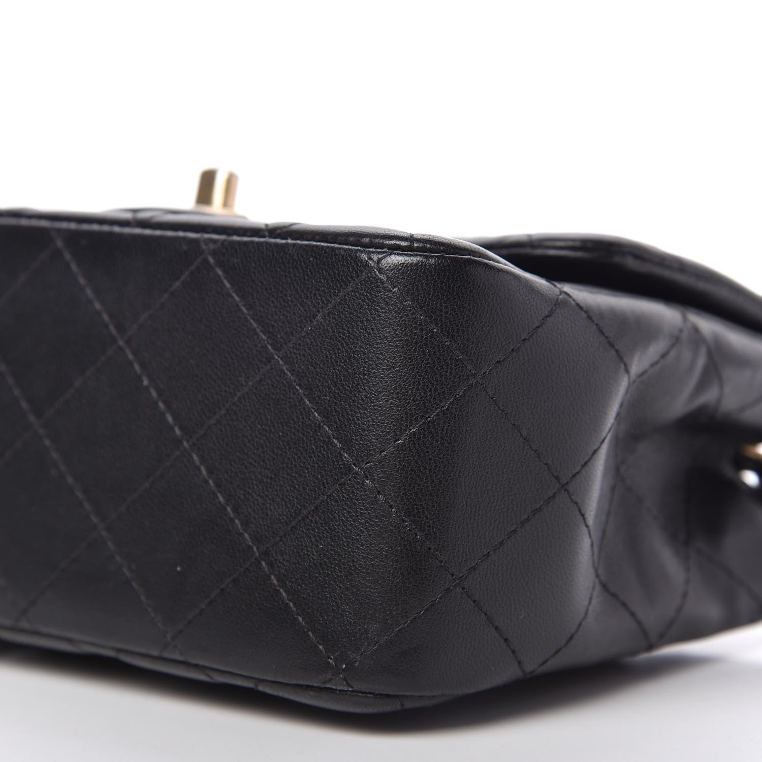 Chanel Lambskin Quilted Mini Square Flap Black 7 of 11