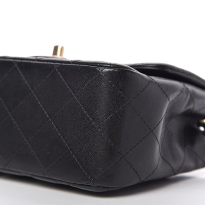 Chanel Lambskin Quilted Mini Square Flap Black 7 of 11