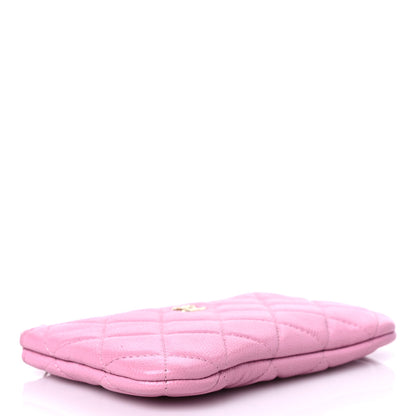 Chanel Caviar Quilted Small Cosmetic Case Light Pink 4 of 9