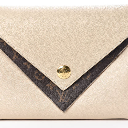 Louis Vuitton Grained Calfskin Monogram Double V Creme 11 of 13