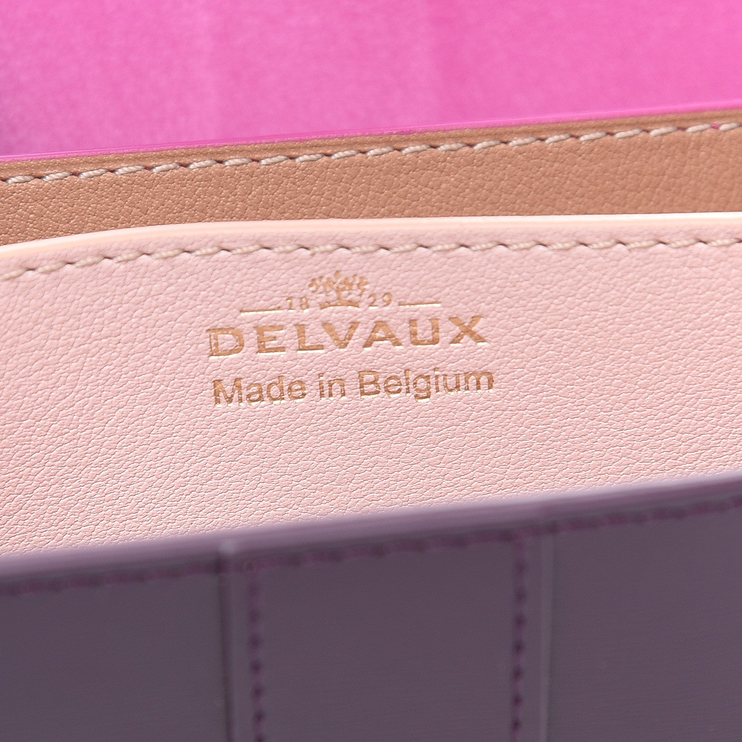 Delvaux Box Calfskin Magic Brillant Card Holder Prune Heliotrope Vison 5 of 5