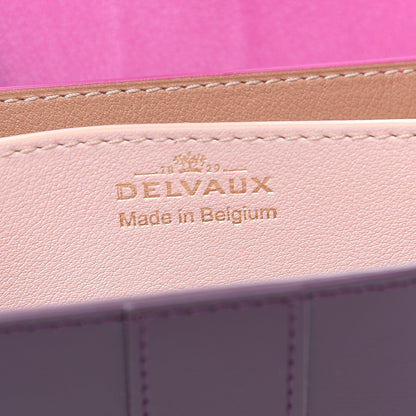 Delvaux Box Calfskin Magic Brillant Card Holder Prune Heliotrope Vison 5 of 5