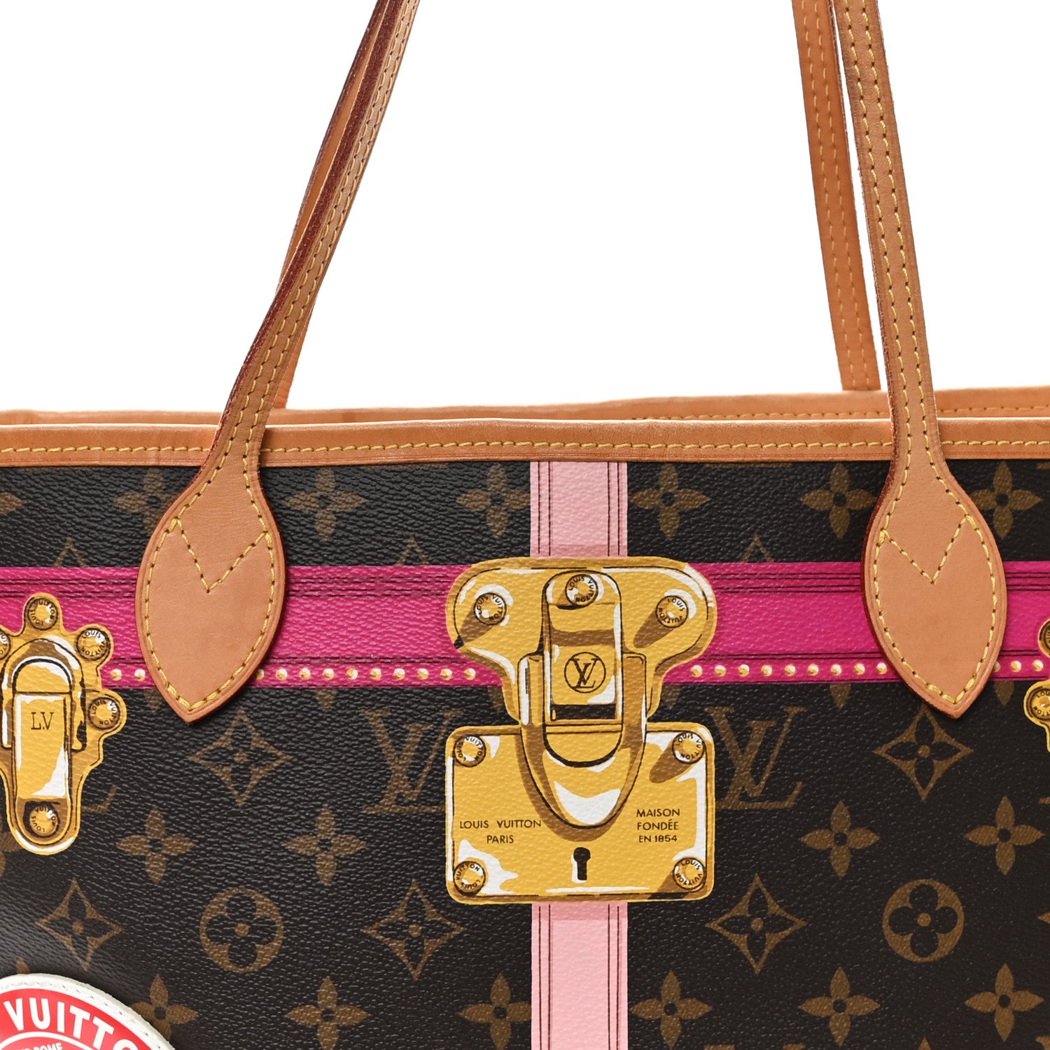 Louis Vuitton Monogram Summer Trunks Neo Neverfull MM 9 of 12