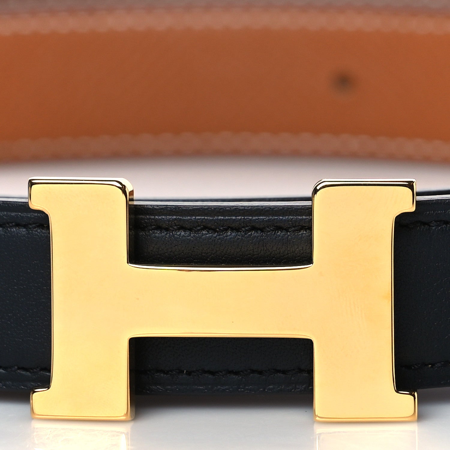 Hermes Swift Epsom 24mm Mini Constance H Belt 95 Black Gold 2 of 7