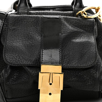 Dolce & Gabbana Calfskin Buckle Satchel Black 8 of 10