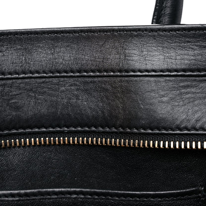 Celine Velluto Calfskin Tri-Color Mini Luggage Vanilla 16 of 37