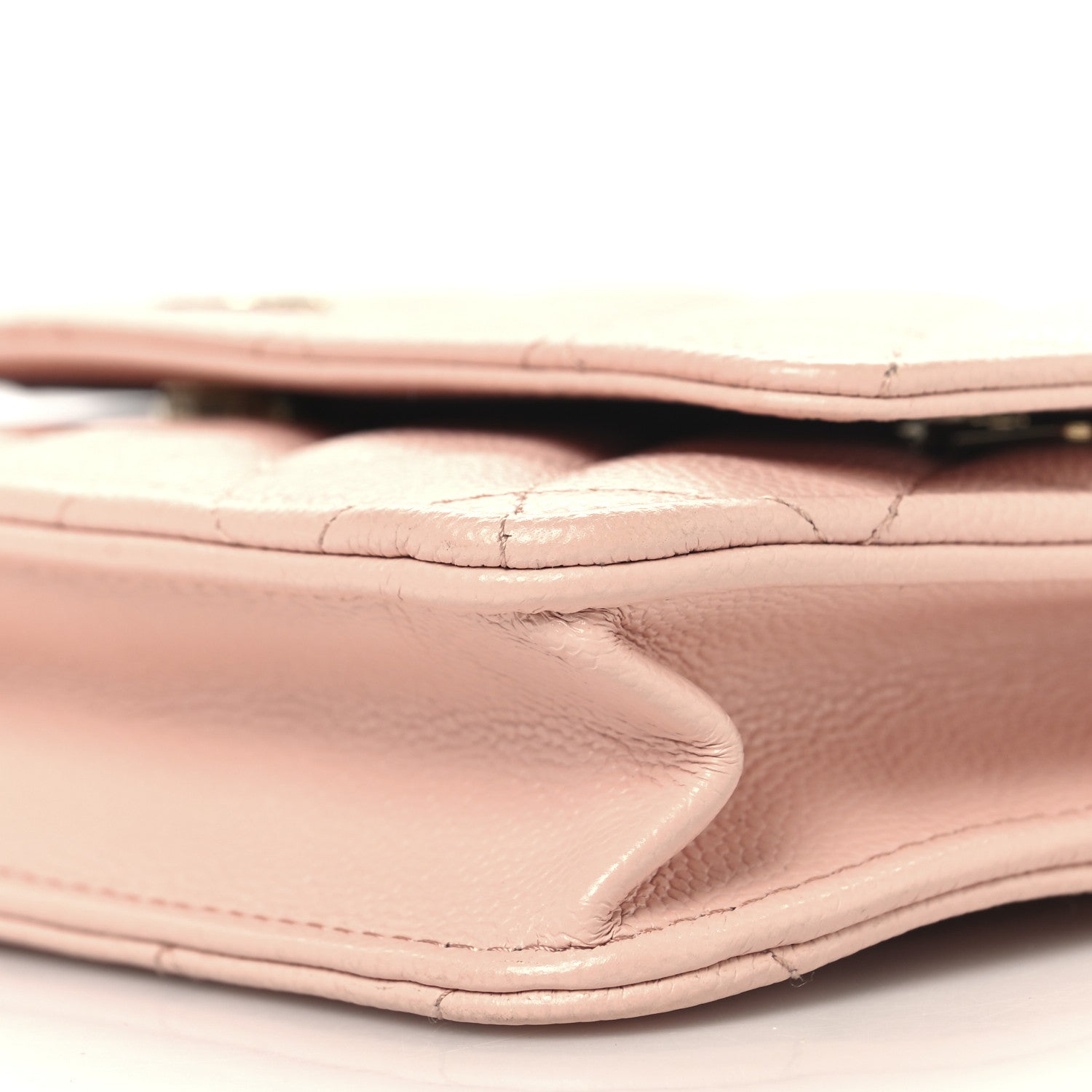 Chanel Caviar Quilted Wallet on Chain WOC Light Pink 11 of 11