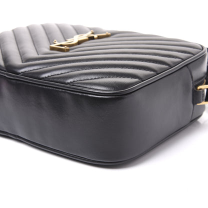 Saint Laurent Calfskin Matelasse Monogram Lou Camera Bag Black 7 of 8
