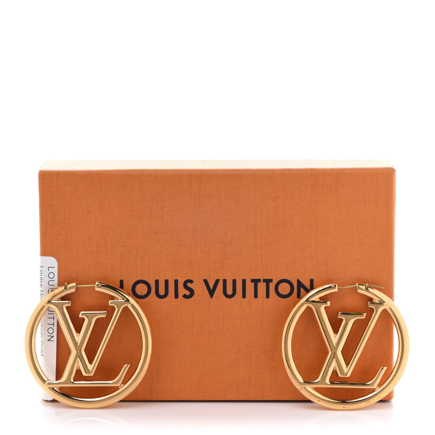 Metal Louise Hoop Earrings Gold