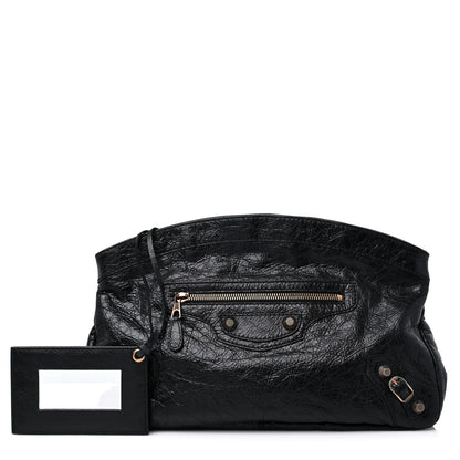 Balenciaga Agneau Giant 12 Gold Hardware Premier Clutch Black 1 of 10