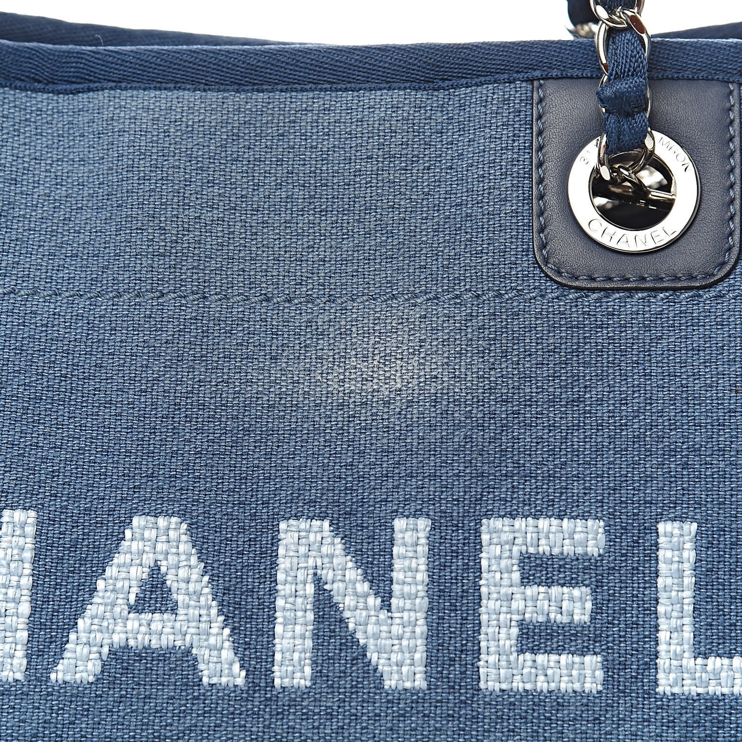 Canvas Small Deauville Tote Blue