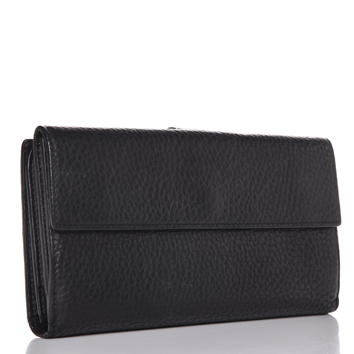 Chanel Calfskin CC Long Wallet Black 3 of 9
