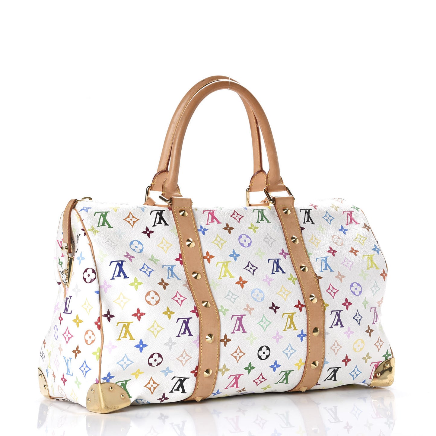 Monogram Multicolor Keepall 45 White