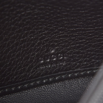 Gucci Pebbled Calfskin Large Soho Continental Wallet Black 7 of 8