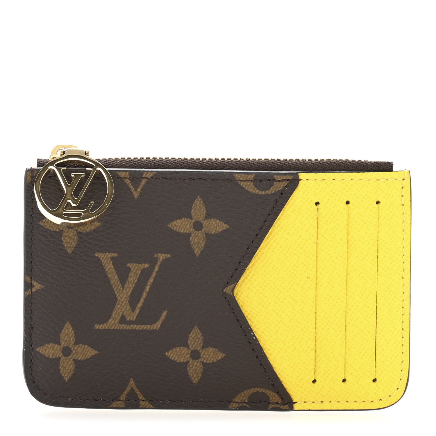 Louis Vuitton Monogram Zipped Romy Card Holder Yellow 1 of 8