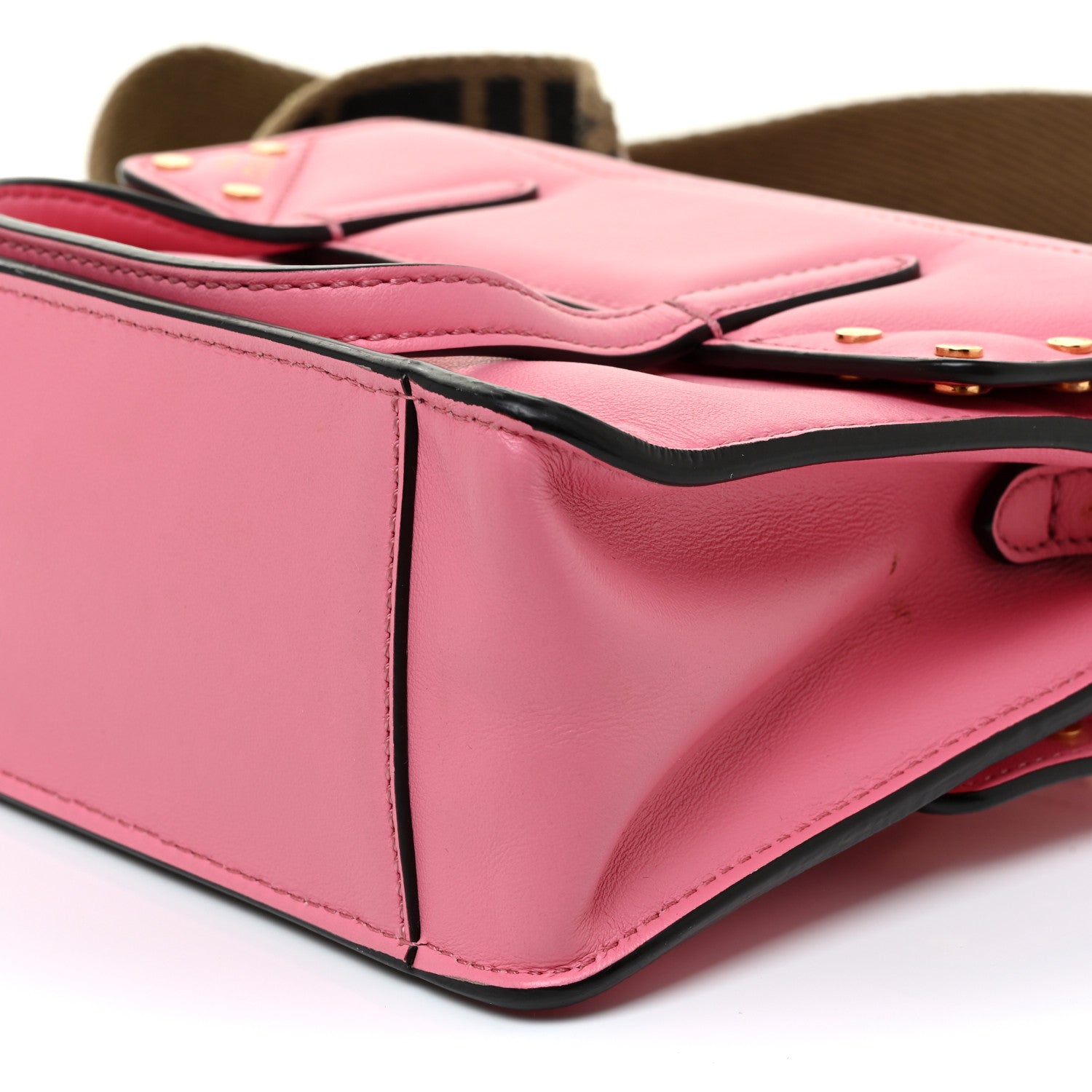 Fendi Vitello Grace Matte Small Flip Tote Pink 9 of 18