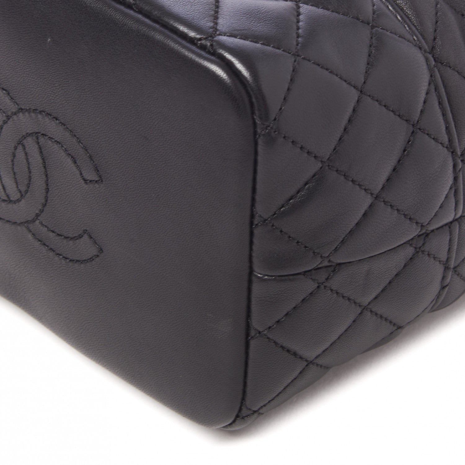 Chanel Lambskin Quilted Small Hobo Black 4 of 9