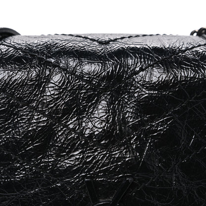 Saint Laurent Crinkled Calfskin Matelasse Monogram Niki Chain Wallet Black 8 of 10