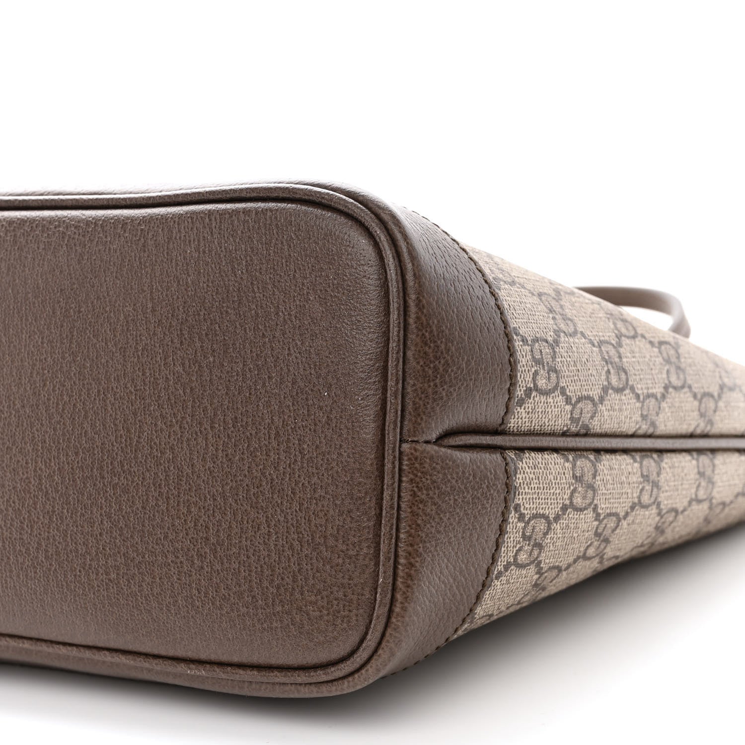 Gucci GG Supreme Monogram Textured Dollar Calfskin Web Small Ophidia Tote Beige Ebony New Acero 11 of 11