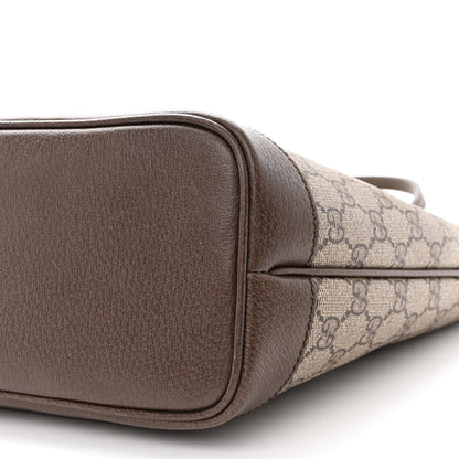 Gucci GG Supreme Monogram Textured Dollar Calfskin Web Small Ophidia Tote Beige Ebony New Acero 11 of 11