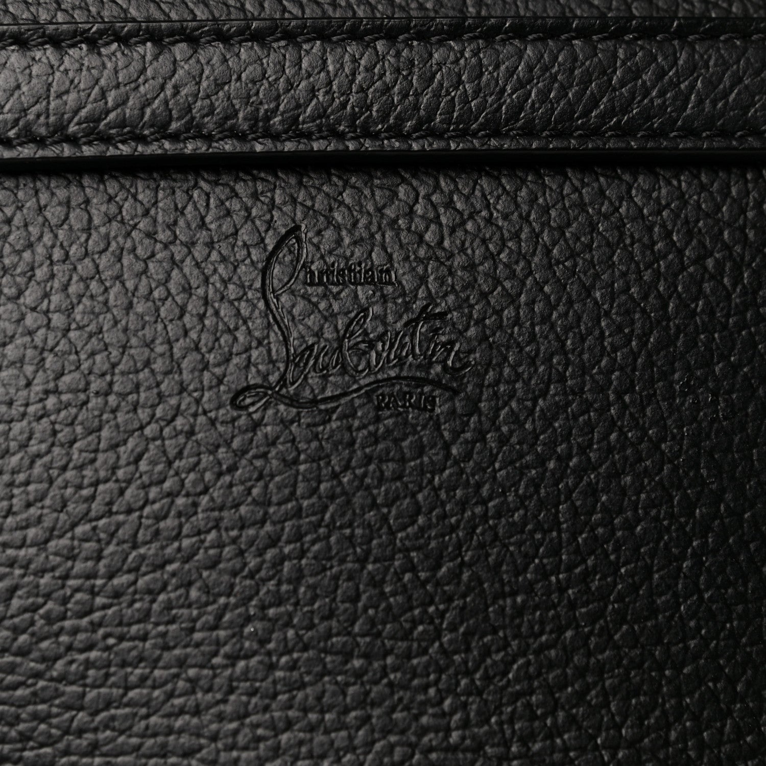 Christian Louboutin Grained Calfskin Studded Tote Black 8 of 17