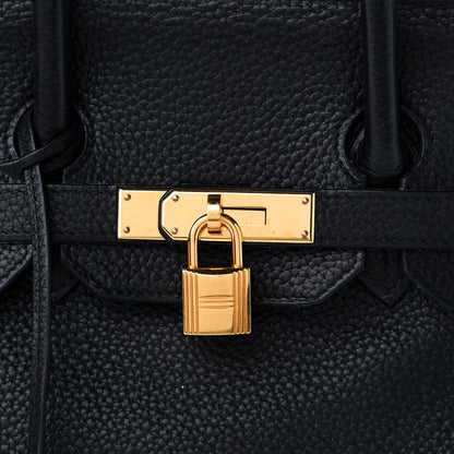 Hermes Taurillon Clemence Birkin 35 Black 7 of 19