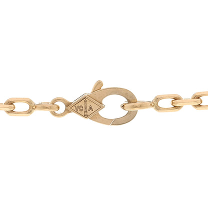 Van Cleef & Arpels 18K Yellow Gold Carnelian 10 Motifs Vintage Alhambra Necklace 4 of 6